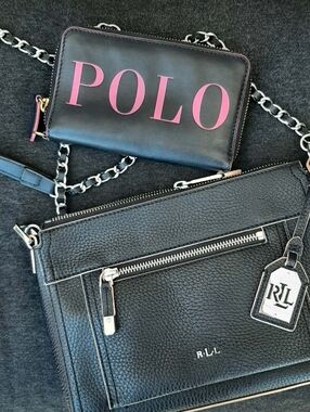 LAUREN RALPH LAUREN "Paley Leigh" Crossbody Bag 2 Pc Set